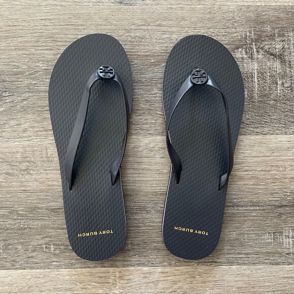 Tory Burch Navy Blue Flip Flop Sandals NWOT - Size: 7 - Picture 1 of 6